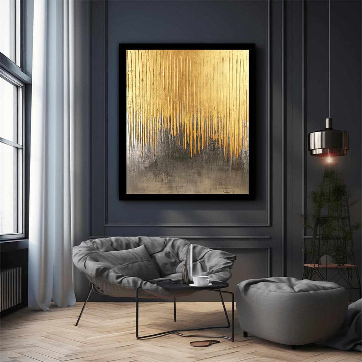 Gold Foil Canvas Painting 