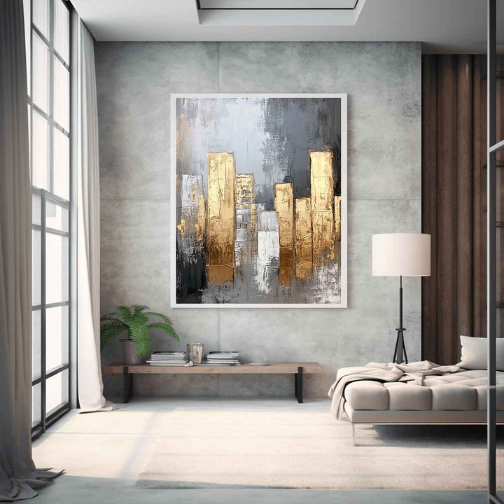 Skyscrapers Canvas Painting 