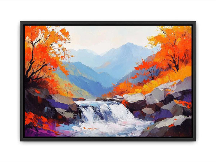 Autumn Stream III Canvas Painting 