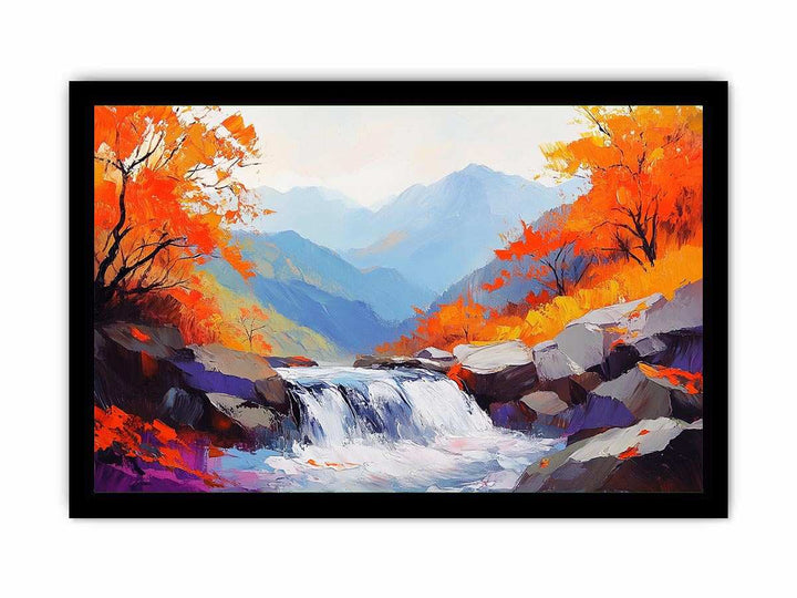 Autumn Stream II Canvas Painting 