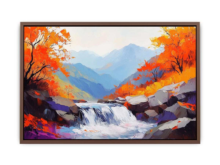 Autumn Stream II Canvas Painting 