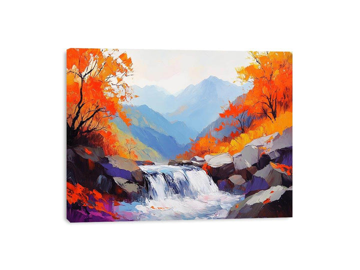 Autumn Stream III Canvas Painting 