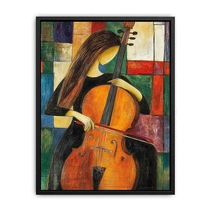 Cello Canvas Painting 