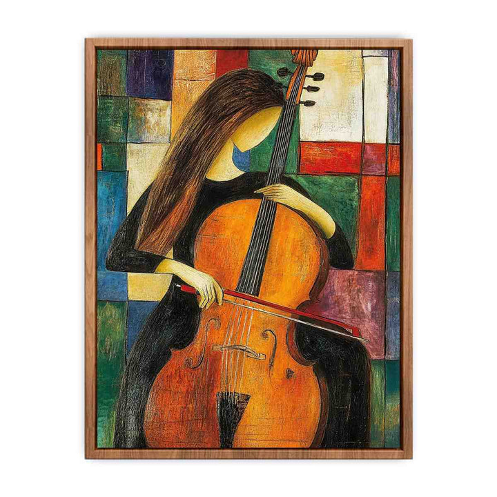 Cello Canvas Painting 