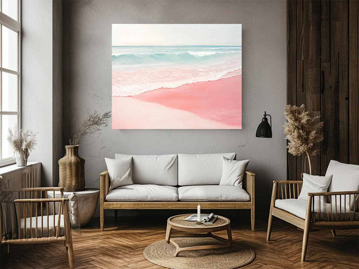 Pink Beach I Painting 