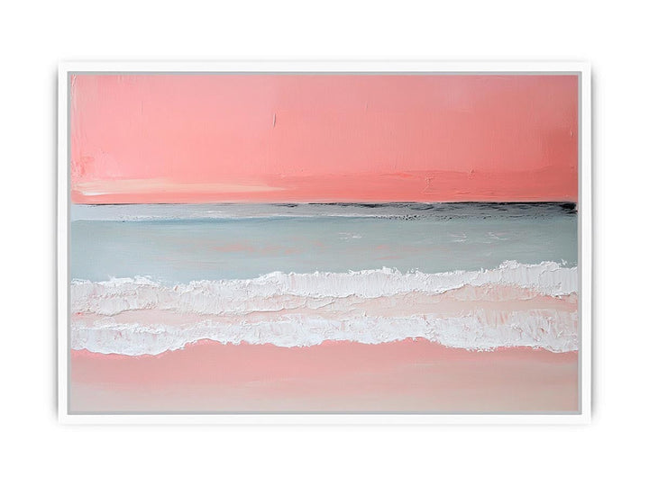 Pink Beach II Canvas Painting 