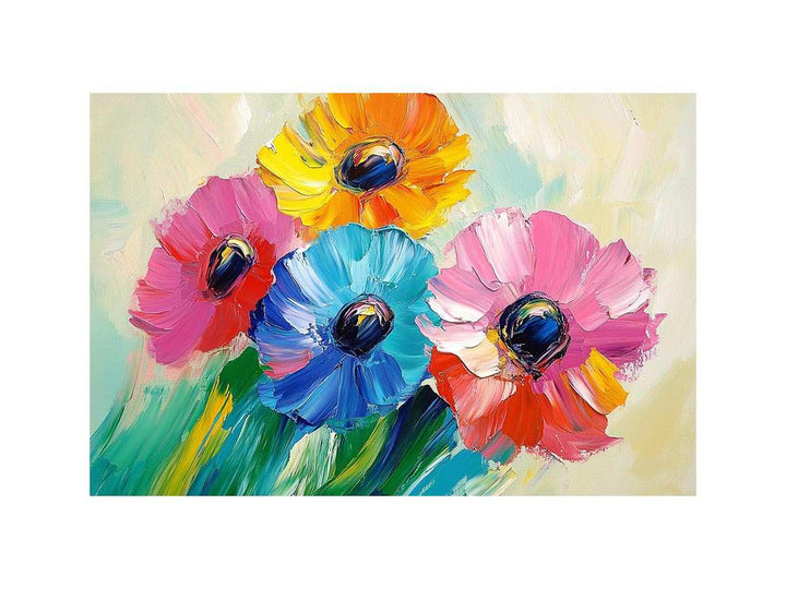 Abstract Flower Oil Painting