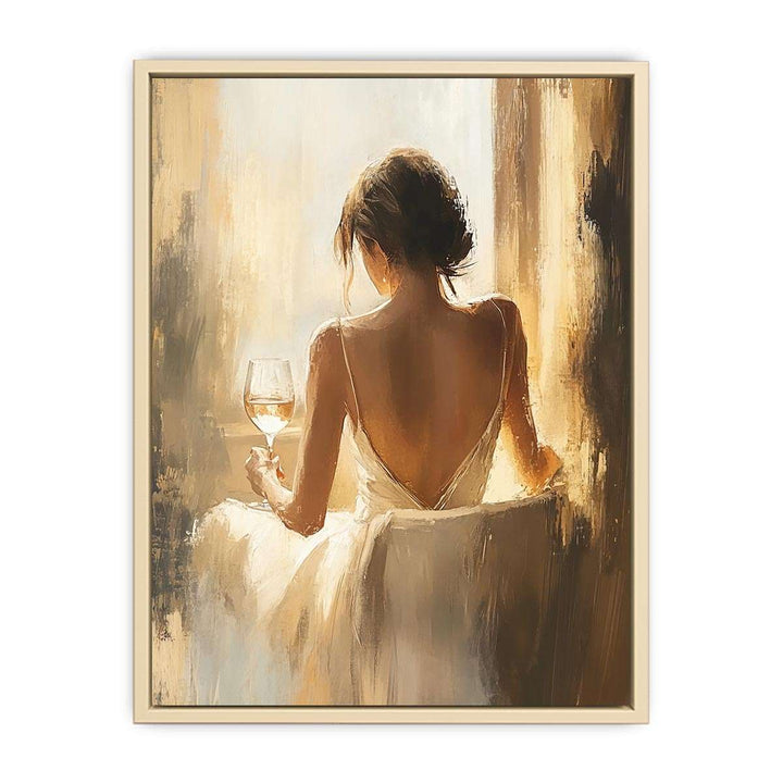 Glass of Wine Canvas Painting 