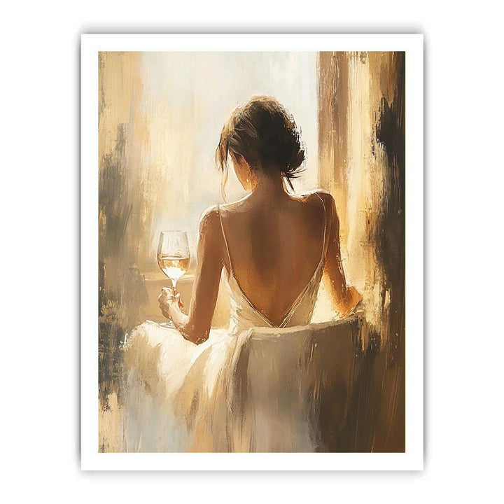 Glass of Wine Canvas Painting 