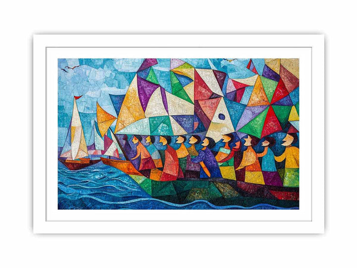 Boat Ride Canvas Painting 