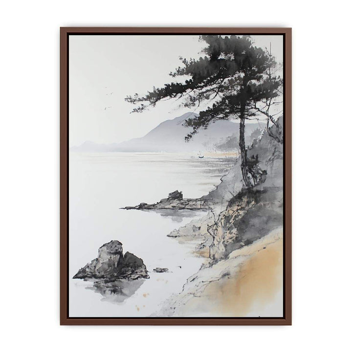 Beach Tree Canvas Painting 