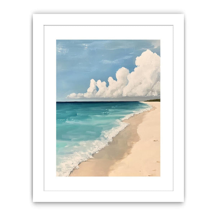 Neutral beach Canvas Painting 