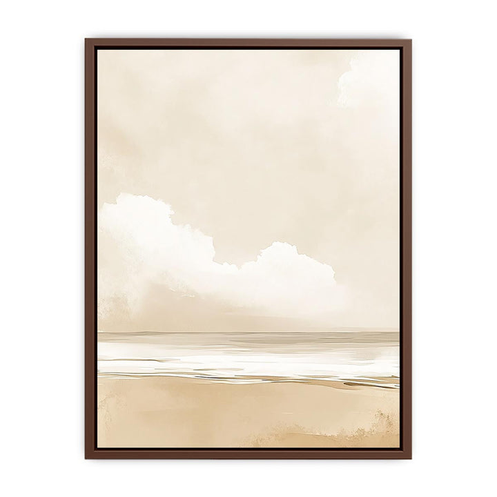 Minimalist Beach Canvas Painting 