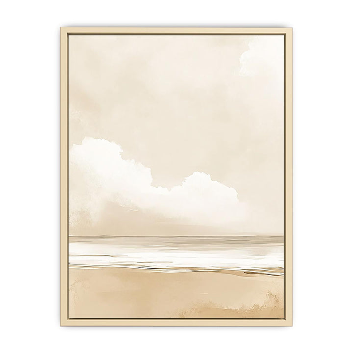 Minimalist Beach Canvas Painting 