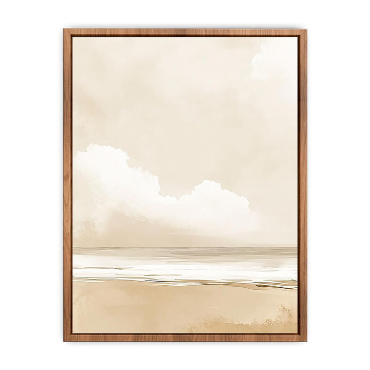 Minimalist Beach Canvas Painting 