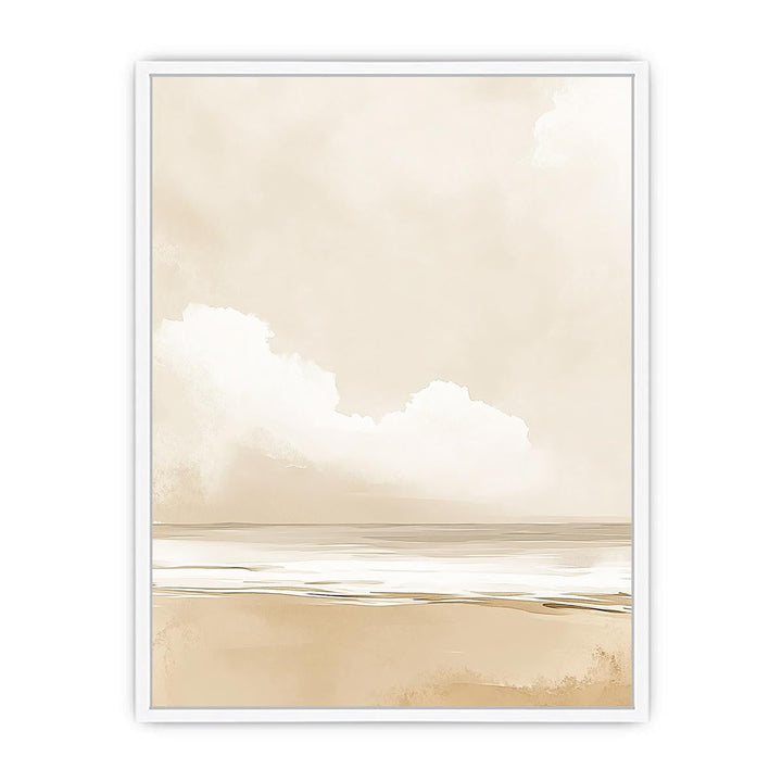 Minimalist Beach Canvas Painting 