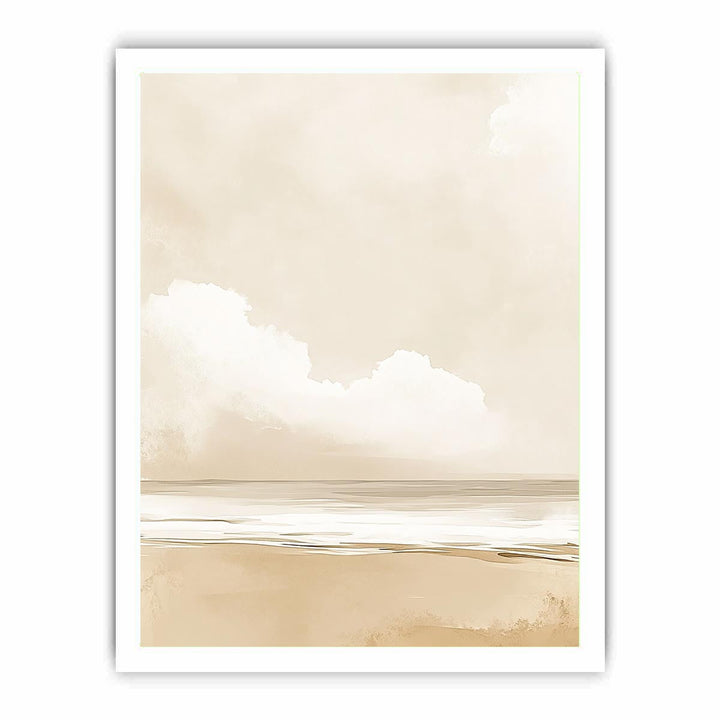 Minimalist Beach Canvas Painting 