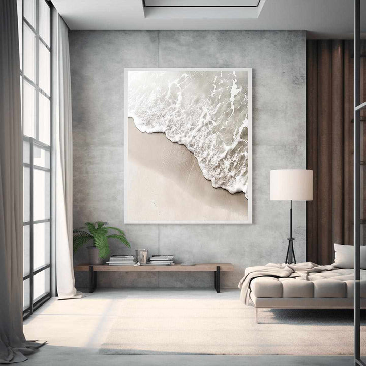 Minimalist Beach II Canvas Painting 