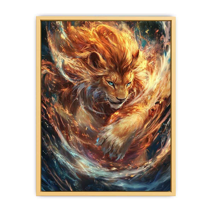 Magestic Lion Canvas Painting 