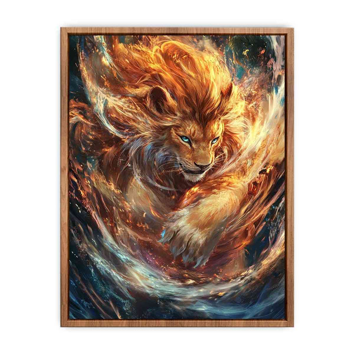 Magestic Lion Canvas Painting 