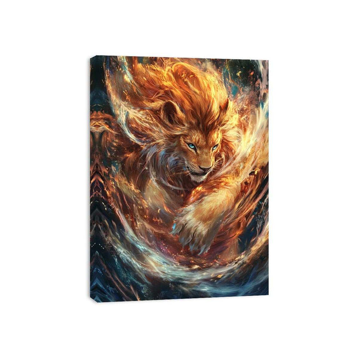 Magestic Lion Canvas Painting 