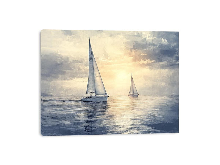 Sailing Yachts III Canvas Painting 