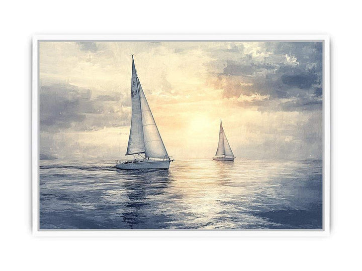 Sailing Yachts III Canvas Painting 