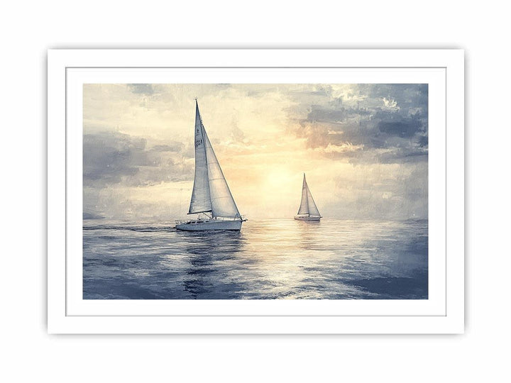 Sailing Yachts III Canvas Painting 