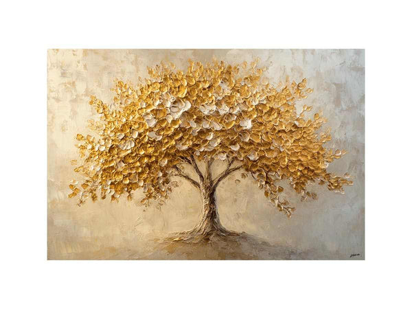 Golden Tree  Oil Painting 