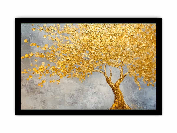 Golden Tree II Canvas Painting 