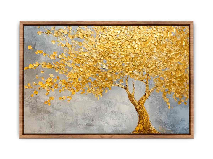 Golden Tree II Canvas Painting 