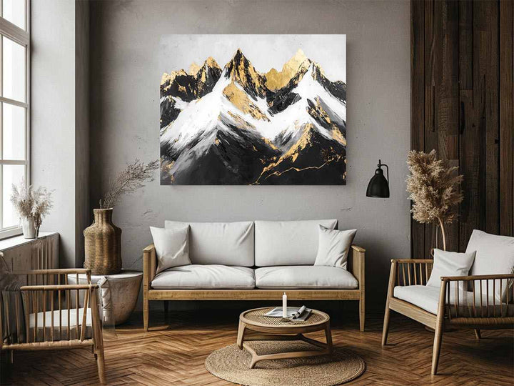 Gold Mountains Painting 