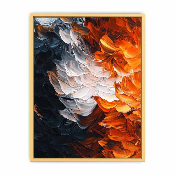 Orange Accents Canvas Painting 