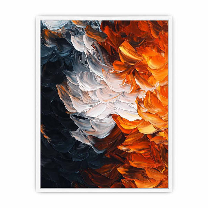 Orange Accents Canvas Painting 