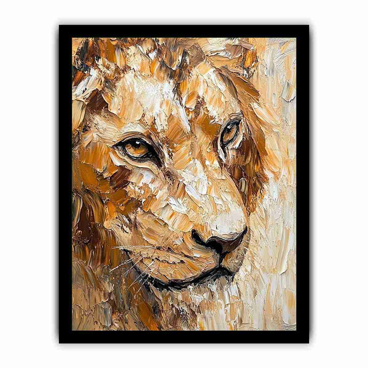 King of Beasts Canvas Painting 