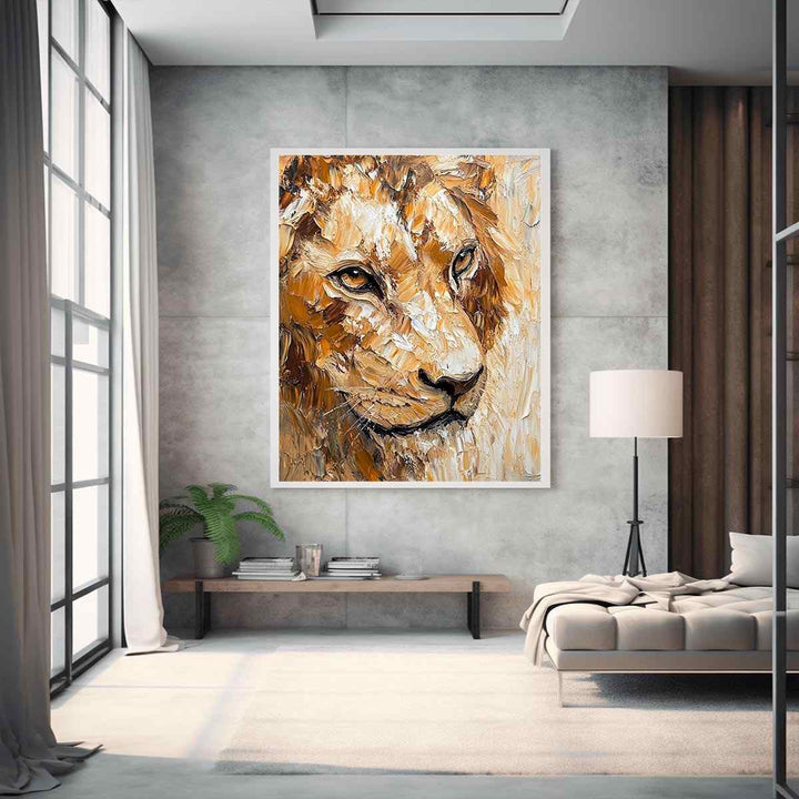 King of Beasts Canvas Painting 