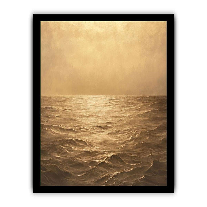 Amber ocean Canvas Painting 