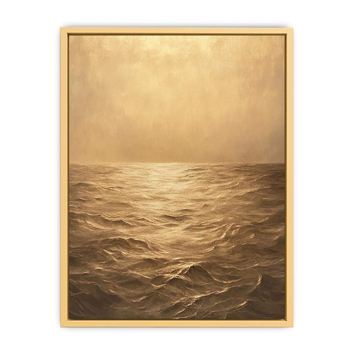 Amber ocean Canvas Painting 