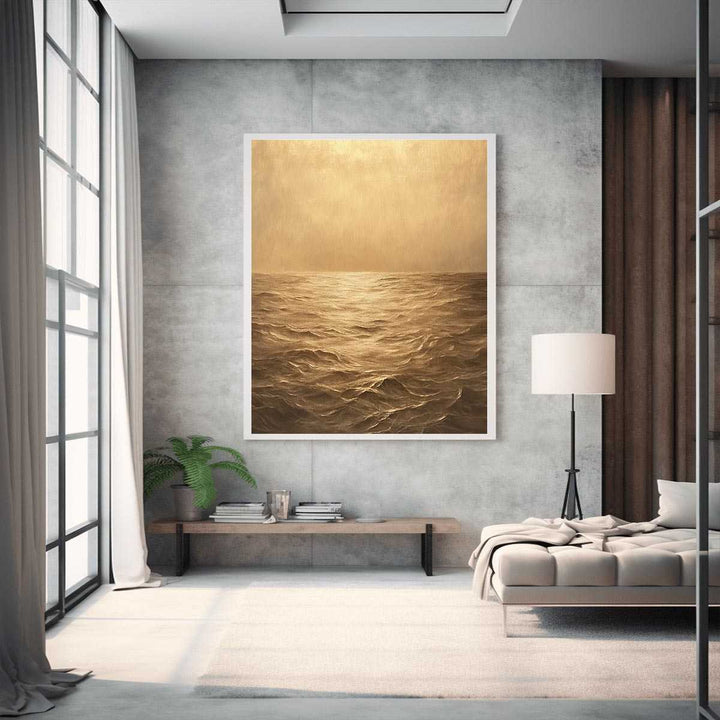 Amber ocean Canvas Painting 