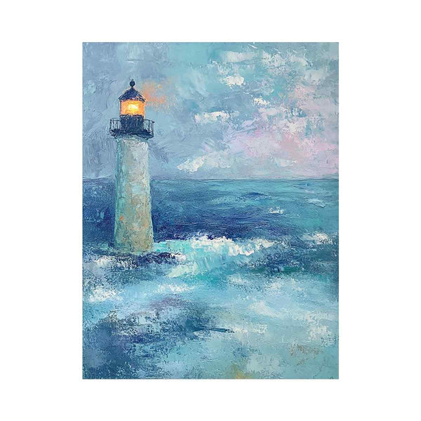 Lighthouse  Oil Painting 