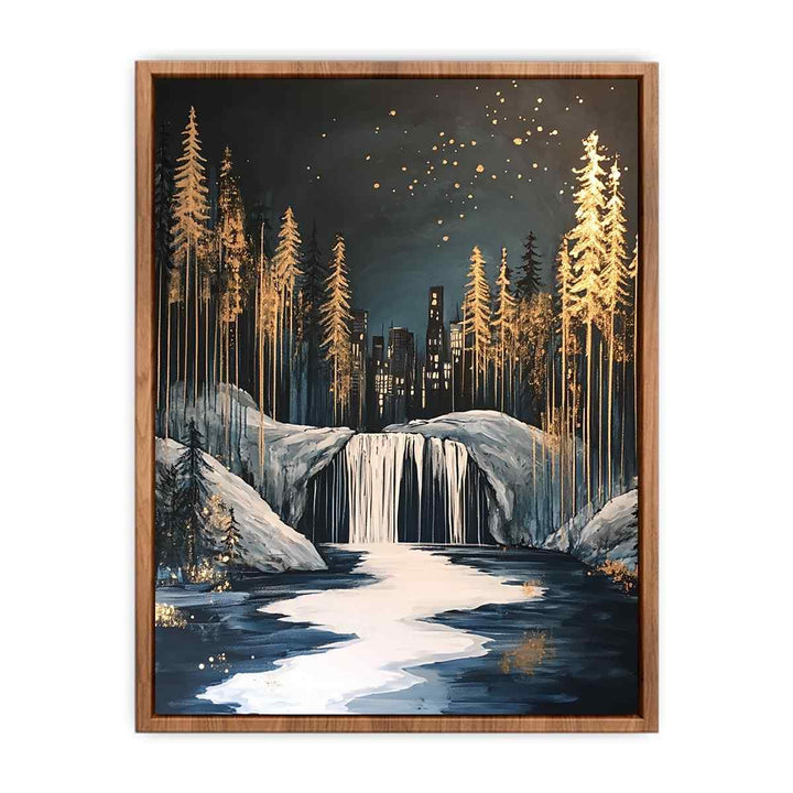 Riverscape Canvas Painting 