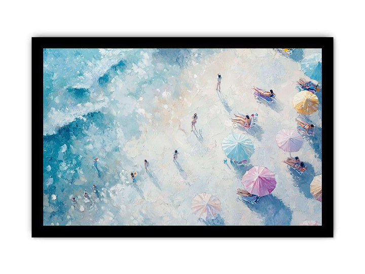 Footprints in the Sand Canvas Painting 