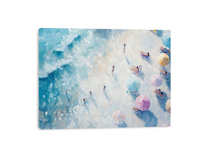 Footprints in the Sand Canvas Painting 