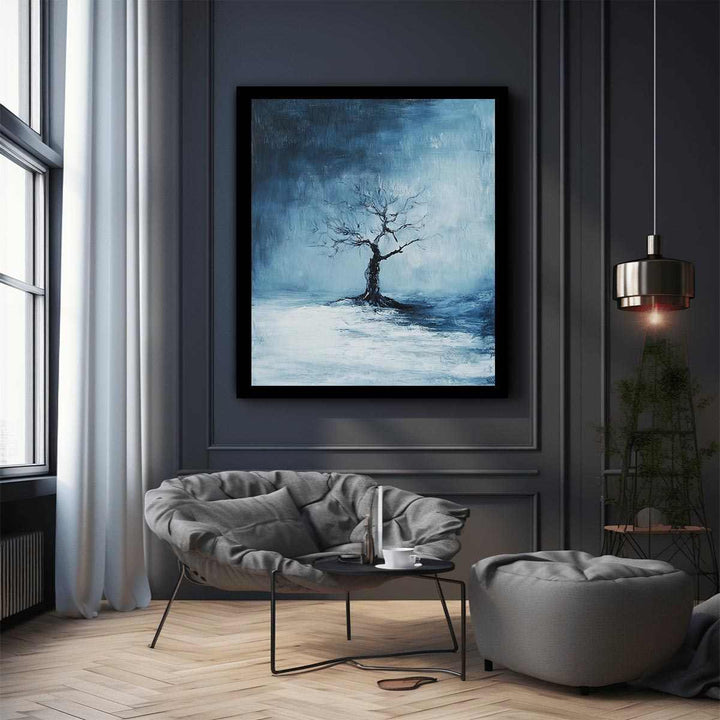 Cold Night Canvas Painting 