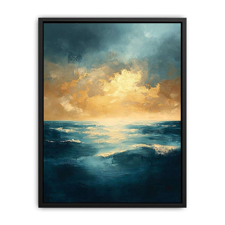 Azure Symphony Canvas Painting 