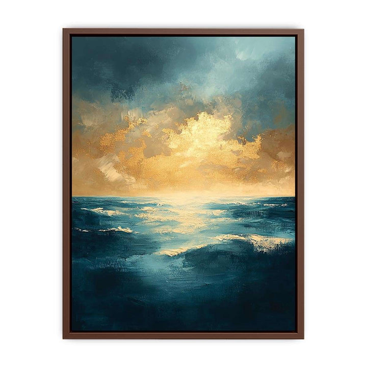 Azure Symphony Canvas Painting 