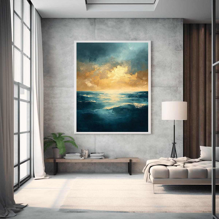 Azure Symphony Canvas Painting 