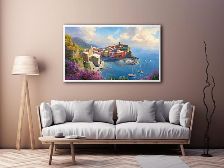 Cinque Terre Italy Canvas Painting 