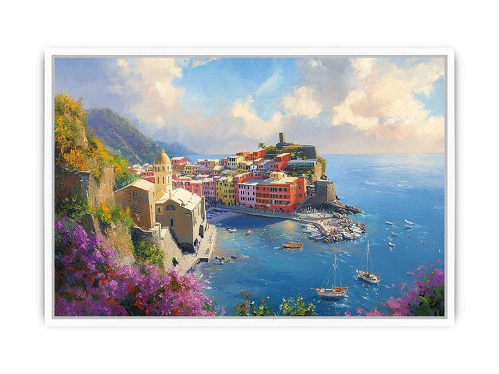 Cinque Terre Italy Canvas Painting 