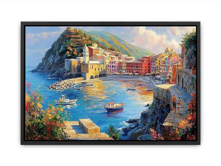 Vernazza Cinque Terre Italy Canvas Painting 